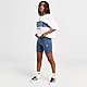 Bleu adidas Originals Short Cycliste Cross Taille Haute Femme