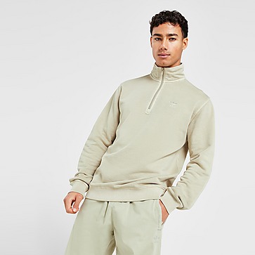 adidas Sweat-shirt ras-du-cou demi-zip teint Trèfle Essentials+