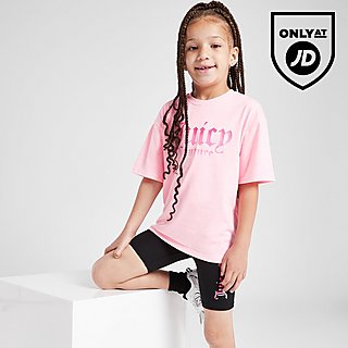 JUICY COUTURE Girla' Ombre T-Shirt/Cycle Shorts Set Children