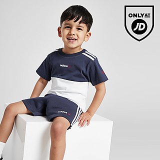 adidas Originals Colour Block T-Shirt/Shorts Set Infant