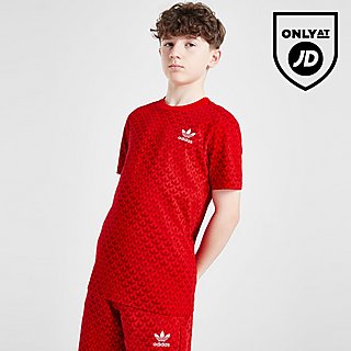 adidas Originals Trefoil Mono All Over Print T-Shirt Junior