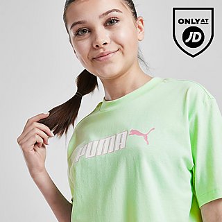 Puma Girls' Boxy Logo T-Shirt Junior