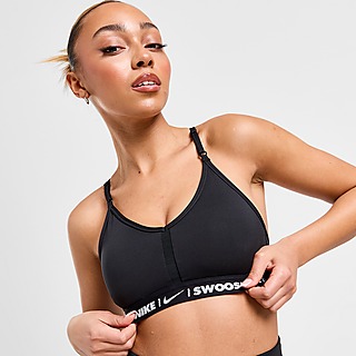 Nike Performance NIKE SWOOSH WOMEN'S MEDIUM-SUPPORT PADDED HIGH-NECK SPORTS  BRA - Medium support sports bra - gridiron/black/grey 