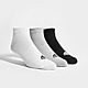 Black/Grey adidas 3 Pack Invisible Socks