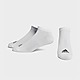 White adidas 3 Pack Invisible Socks