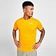 Orange/Grey Nike Miler Dri-FIT Short Sleeve T-Shirt