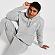 Grey Nike Sportswear Club Fleece Pullover Hoodie