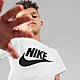 White Nike Futura Logo T-Shirt Children