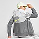 Grey/Brown/Grey/Brown/Grey/Yellow Nike Sportswear Colour Block Lightweight Jacket Junior