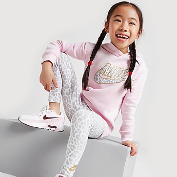 Nike Girls' Leopard Print Hoodie/Leggings Set Children
