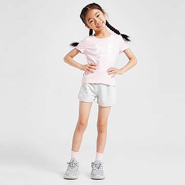 Under Armour Girls' Logo T-Shirt/Shorts Set Children