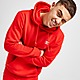 Red adidas Originals Trefoil Essential Fleece Hoodie