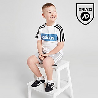 adidas Linear Essential T-Shirt/Shorts Set Children