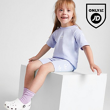 adidas Originals Girls' Repeat Trefoil T-Shirt/Shorts Set Infant