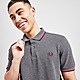 Grey/Pink Fred Perry Twin Tipped Polo Shirt