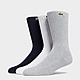White/Grey Lacoste 3-Pack Crew Socks