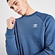 Blue adidas Originals Trefoil Essential Fleece Crew Sweatshirt