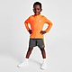 Orange Under Armour Tech 1/4 Zip/Shorts Set Children