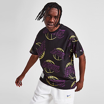 New Era NBA LA Lakers All Over Print Neon T-Shirt