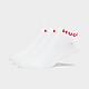 White HUGO 3-Pack Invisible Socks