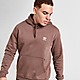 Brown adidas Originals Trefoil Essential Fleece Hoodie