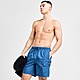 Blue Fred Perry Badge Cargo Swim Shorts