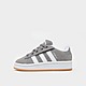 Grey/Grey/White/Brown adidas Campus 00s Comfort Closure Elastic Lace Shoes Kids