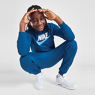 Nike Jordan Tuta da Bambini con Cappuccio Essentials Blu Taglia 2