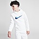Bianco Nike Felpa con Cappuccio Double Swoosh Junior