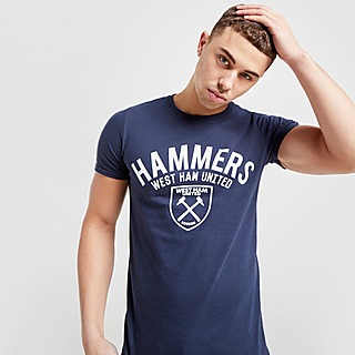 Official Team West Ham United Hammers T-Shirt Stemma Squadra