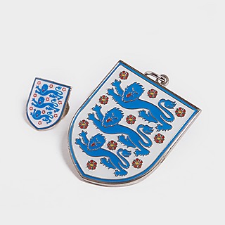 Official Team England Crest Set portachiavi e spilla