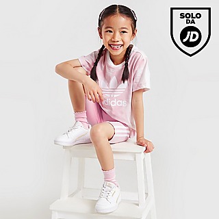 adidas Originals Girls' Tie Dye T-Shirt/Cycle Shorts Set Children