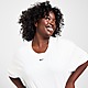Bianco/Nero Nike Plus Size Boyfriend T-Shirt Donna