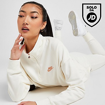 Nike Double Futura 1/4 Zip Fleece Pullover Donna