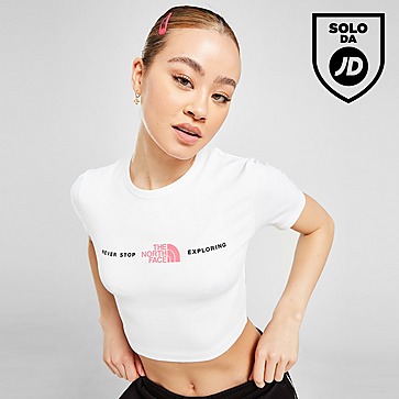 The North Face Never Stop Exploring Slim Crop T-Shirt Donna