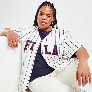 Fila Plus Size Stripe Baseball T-Shirt Donna