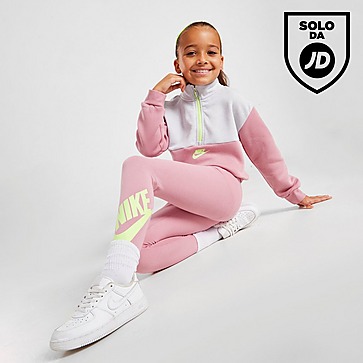 Nike Girls' Colour Block 1/4 Zip/Leggings Set Children