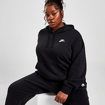 Nike Plus Size Club Felpa con cappuccio Donna