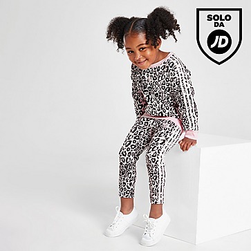 adidas Originals Girls' Leopard Sweatshirt/Leggings Set Children