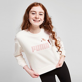 Puma Girls' Crop Crew Sweatshirt Junior