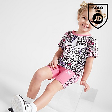 adidas Originals Leopard Completo T-Shirt&Pantaloncini Ciclisti Neonato