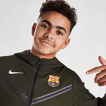 Nike FC Barcelona Tech Fleece Full Zip Hoodie Junior