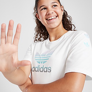 adidas Originals Girls' Repeat Fade Trefoil T-Shirt Junior