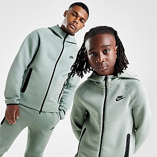 Nike Felpa con Cappuccio Fleece Zip Integrale Tech Junior