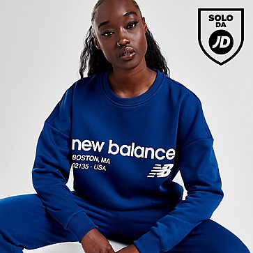 New Balance Logo Felpa Donna