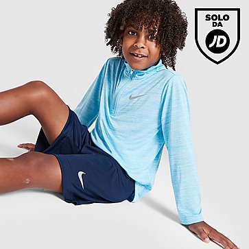 Nike Set Felpa Sportiva Pacer 1/4 Zip /Pantaloncini Kids