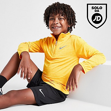 Nike Set Felpa Sportiva Pacer 1/4 Zip /Pantaloncini Kids