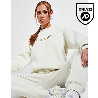 Nicce Embroidered Ombre Logo Crew Sweatshirt