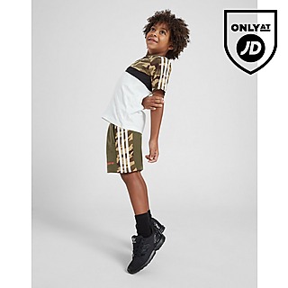 adidas Originals Camo Print T-Shirt/Shorts Set Children