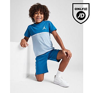 Jordan Colour Block Tape T-Shirt/Shorts Set Children